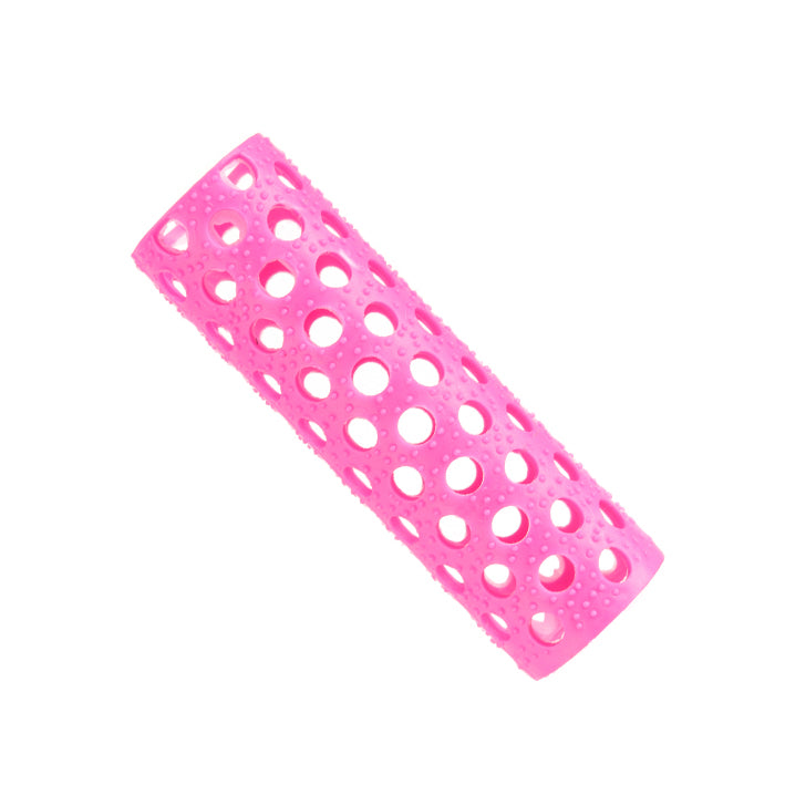 BOLSA DE 12 BUCLES ROSA TRASLUC.17 MM.