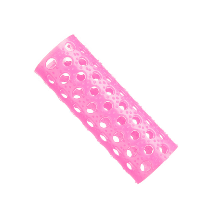BOLSA DE 12 BUCLES ROSA TRASLUC.20 MM