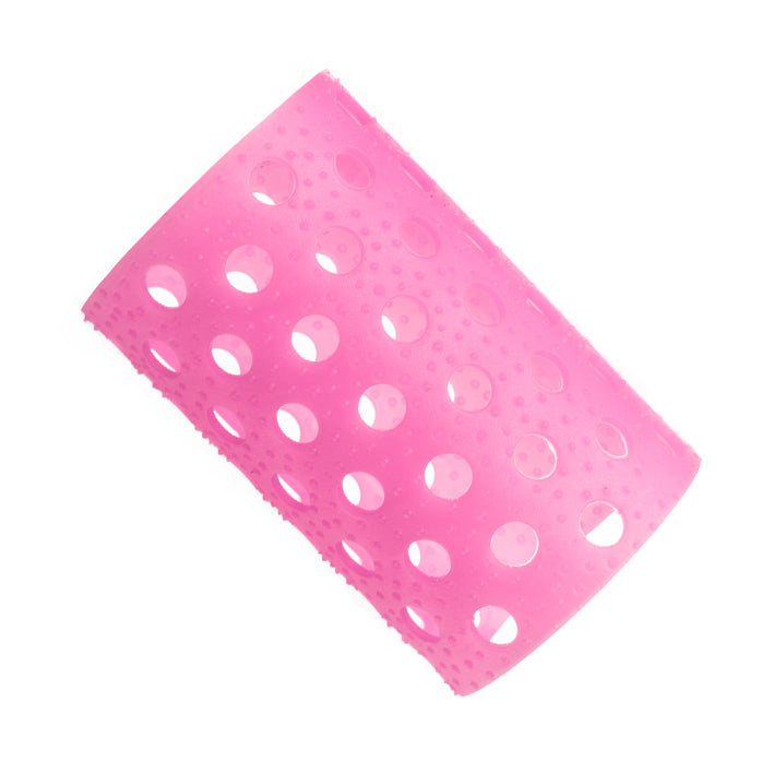 BOLSA DE 12 BUCLES ROSA TRASLUC.37 MM