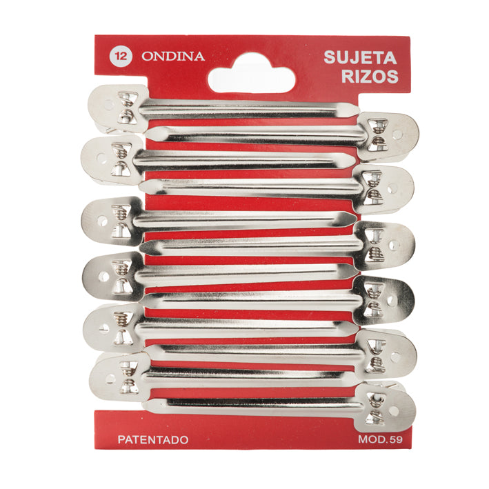 BOLSA DE 12 PINZAS METALICAS GRANDES