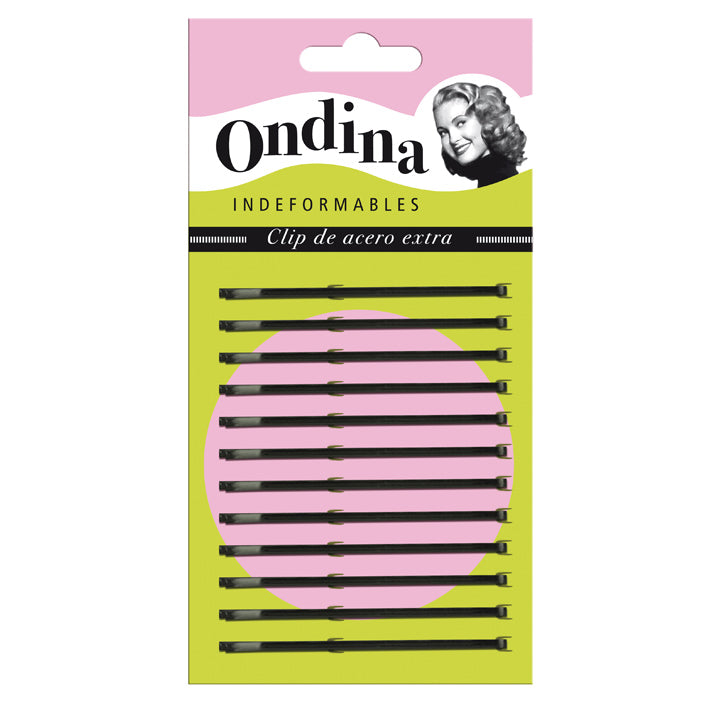 CARTON 12 U.CLIPS NEGRO 55 MM