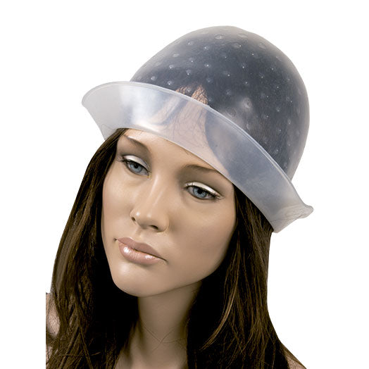 GORRO MECHAS TRASLUCIDO CON GANCHILLO