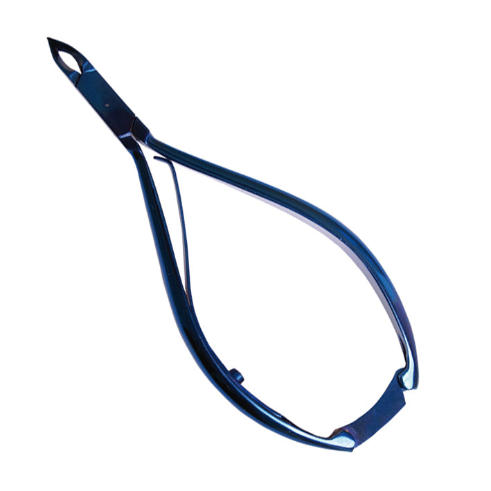 ALICATE CORTA CUTICULAS 12CM.AZUL TITANIO