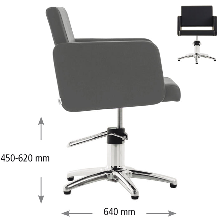 SILLA DE PELUQUERIA VENUS GRIS
