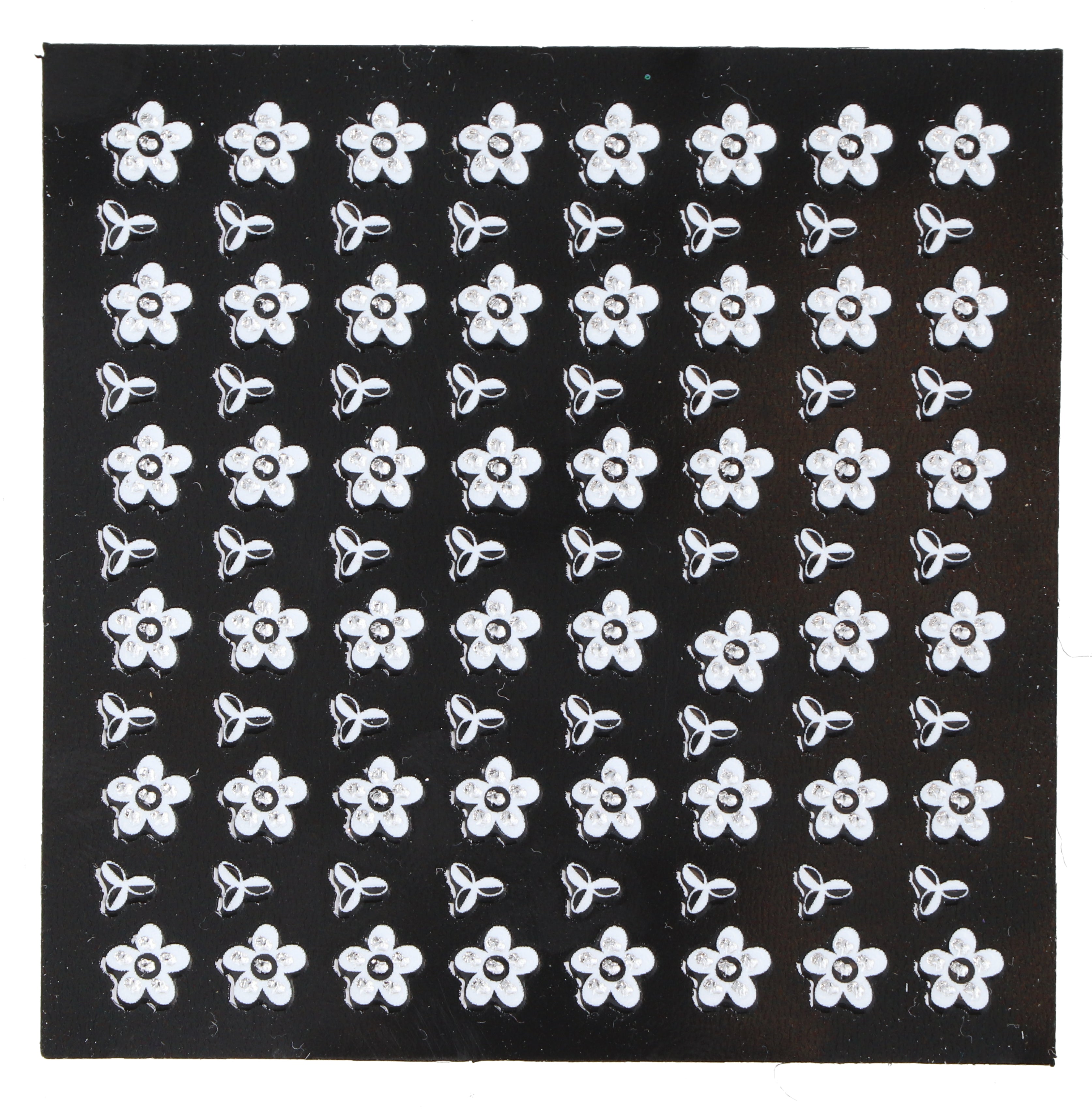 ADHESIVOS 3D FLORES BLANCAS NAIL ART