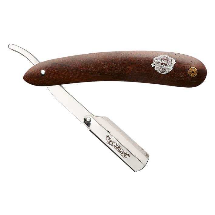 NAVAJA AFEITAR"CAPTAIN COOK"MANGO MADERA