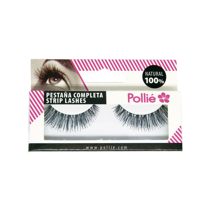 PESTAÑAS POLLIE 2 NEGRAS 100% NATURAL