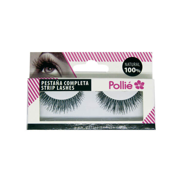 PESTAÑAS POLLIE 3 NEGRAS 100% NATURAL