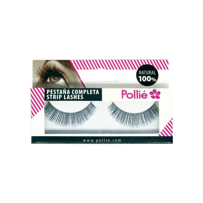 PESTAÑAS POLLIE 6 NEGRAS 100% NATURAL