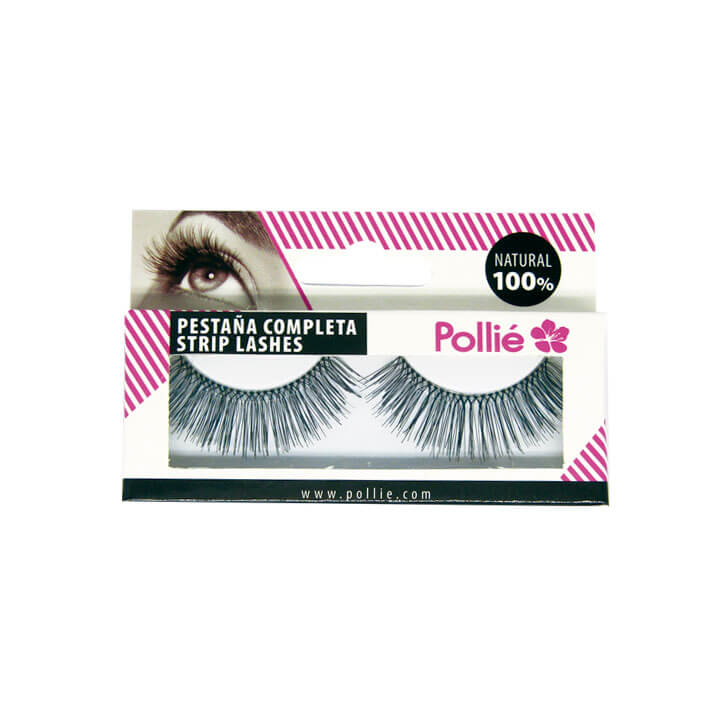 PESTAÑAS POLLIE 8 NEGRAS 100% NATURAL