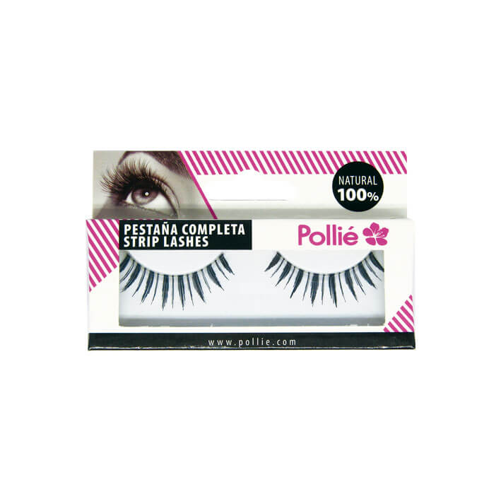 PESTAÑAS POLLIE 15 NEGRAS 100% NATURAL