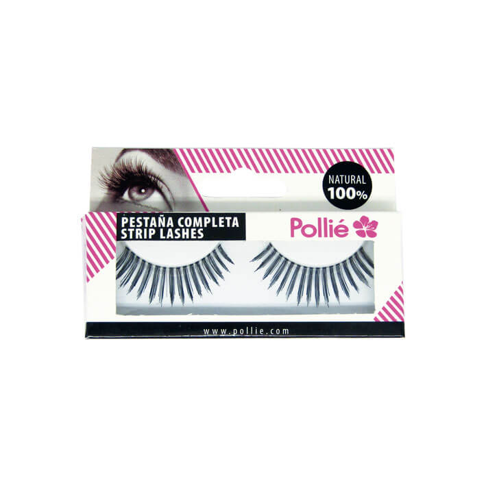 PESTAÑAS POLLIE 16 NEGRAS 100% NATURAL