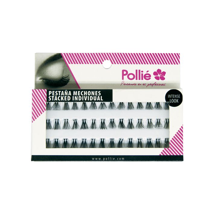 PESTAÑAS POLLIE INDIVIDUAL DUO CORTAS NEGRAS