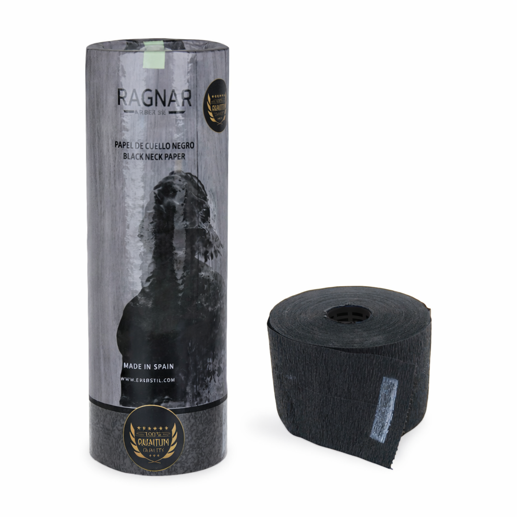 PACK 5 ROLLOS PAPEL NEGRO CUELLO "RAGNAR"