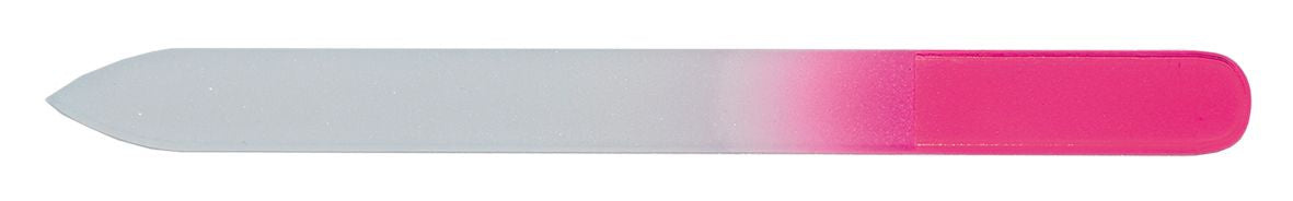 LIMA CRISTAL 2 CARAS ROSA 14CM.