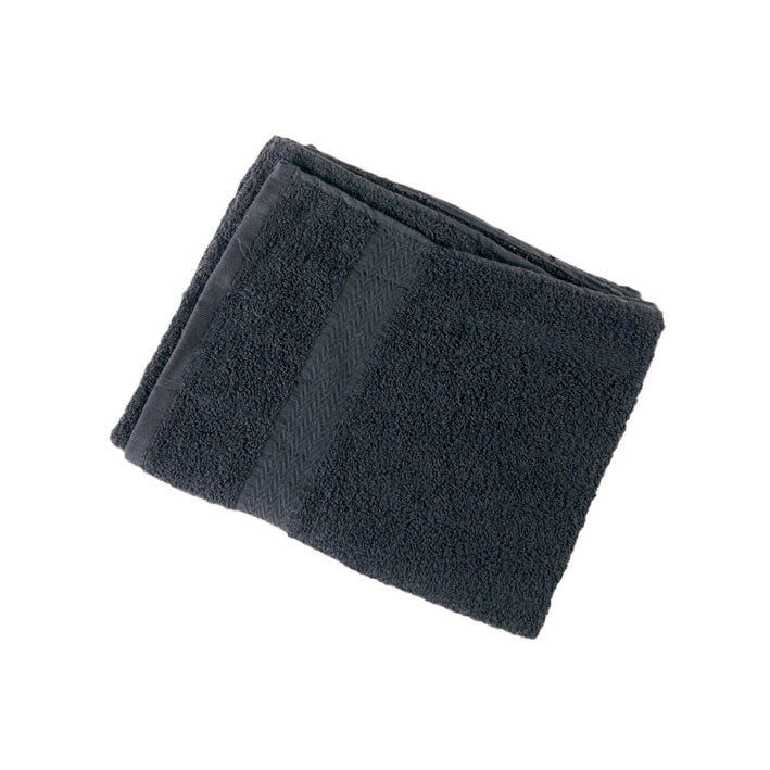 TOALLA 50X90 NEGRA RESIS.LEJIA 100% ALGODON