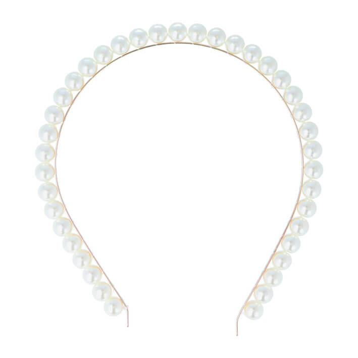 DIADEMA DORADA CON PERLAS 2 UDS