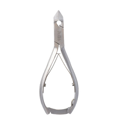 ALICATE PEDICURA OBLICUA DOBLE MUELLE 14CM.