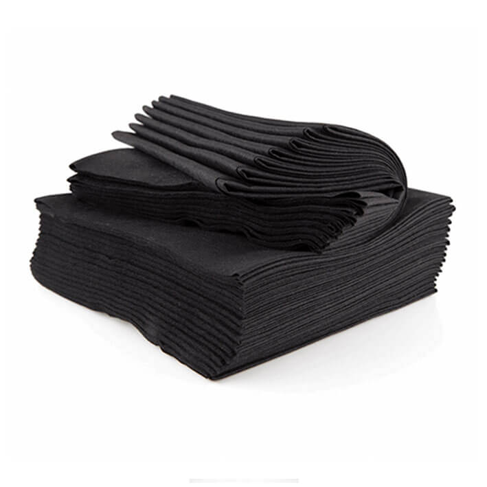 BOLSA 25 TOALLAS NEGRAS 40X80S/ABSORB.SPUNLAC