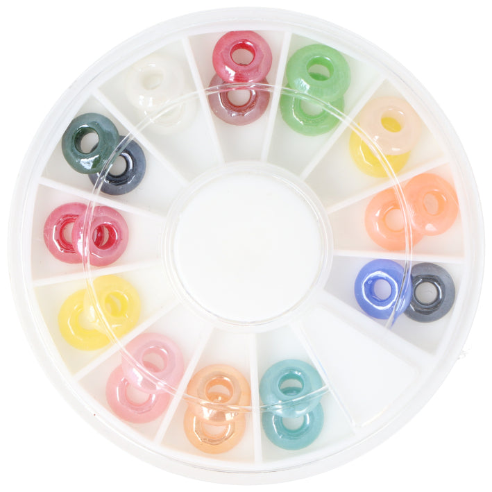 DONUTS RHINESTONES NAIL ART RUEDA