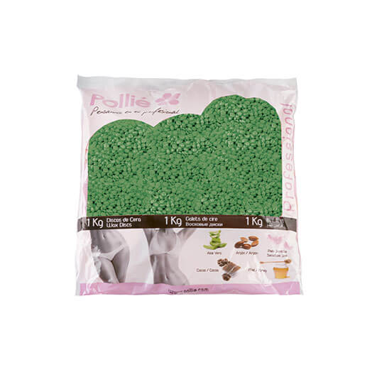 BOLSA 1KG. PERLAS CERA VERDE ALOE VERA