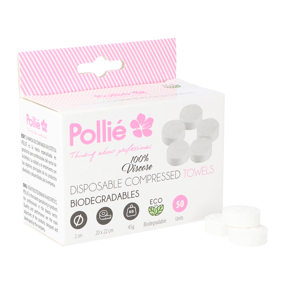 CAJA 50 TOALLAS COMPRIMIDAS 20 X 22