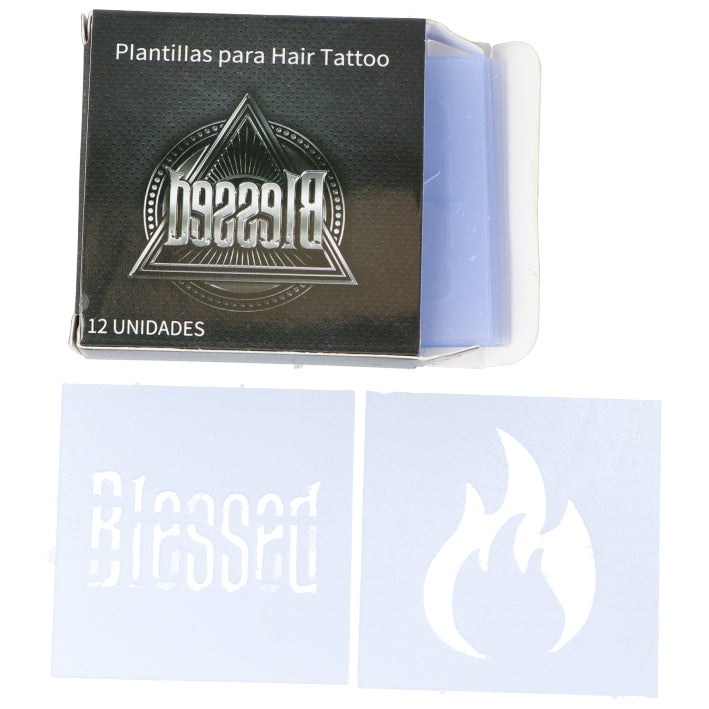 PACK DE 12 PLANTILLAS PARA AEROGRAFO