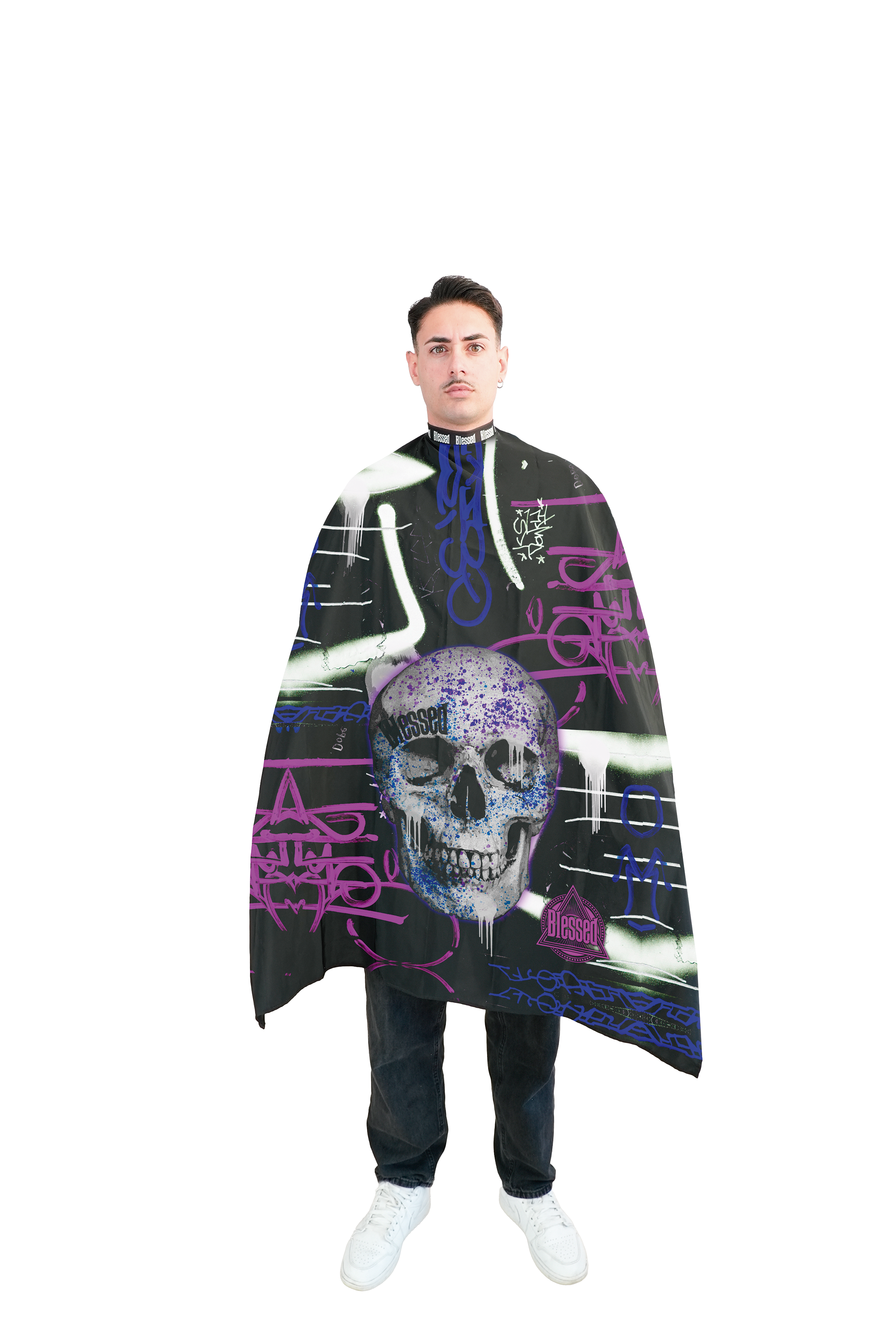 CAPA CON CUELLO DE NEOPRENO PURPLE SKULL