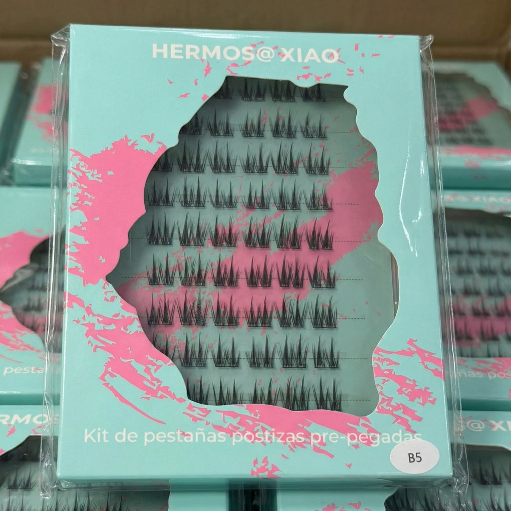 Pestañas en Racimos Autoadhesivas DIY – Volumen y Longitud Instantáneos