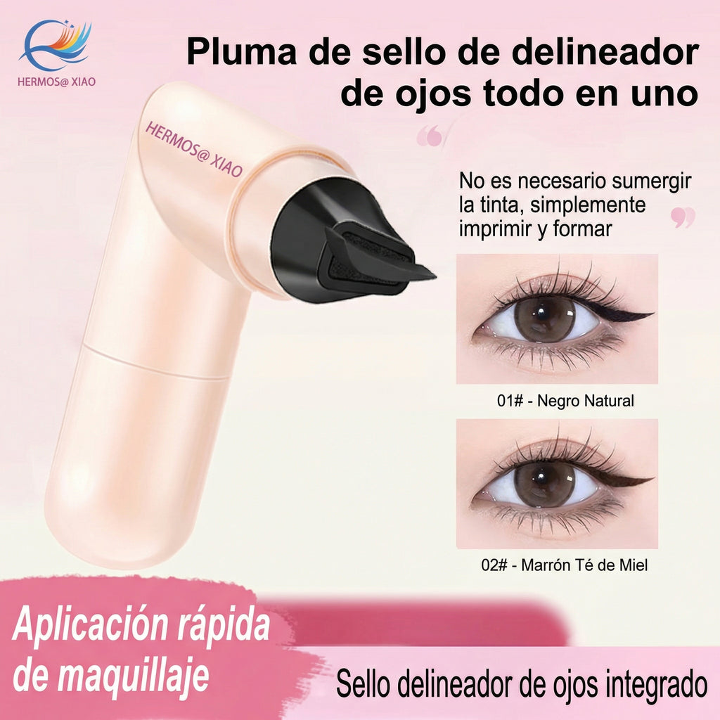Delineador de Ojos Tipo Sello – Cat Eye Perfecto en Segundos