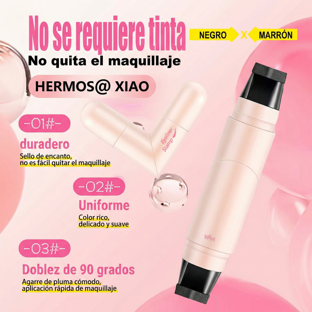 Delineador de Ojos Tipo Sello – Cat Eye Perfecto en Segundos
