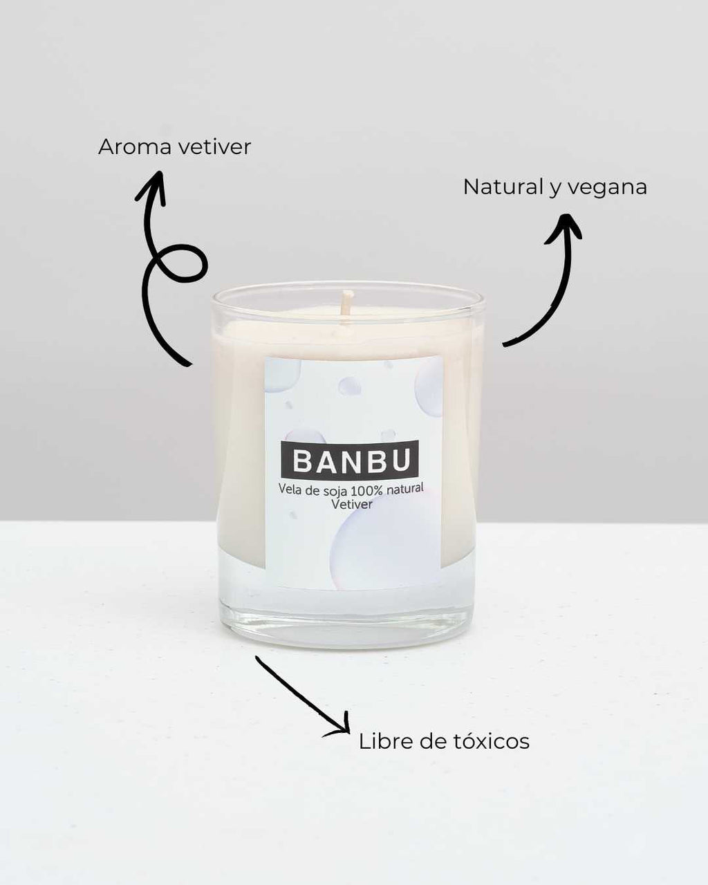 Vela de Soja Natural Aroma Vetiver