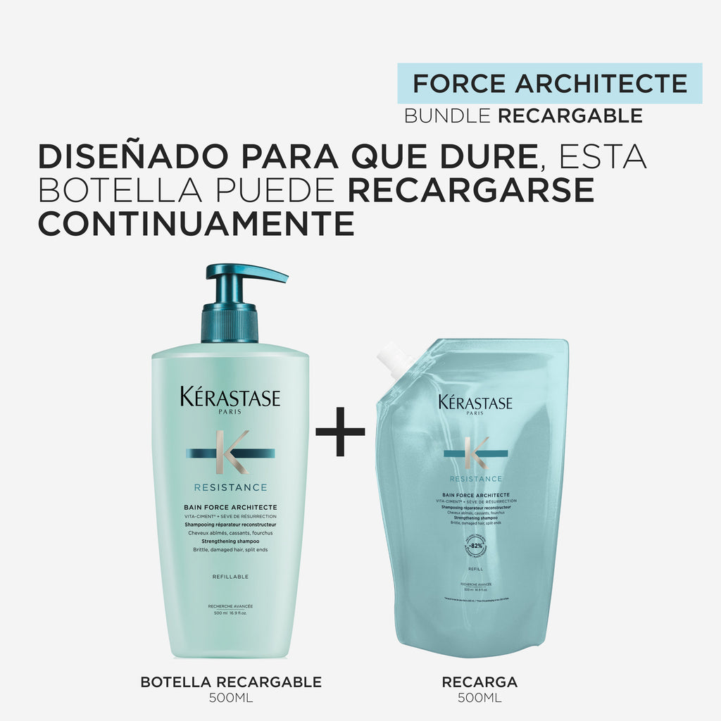 Kérastase Resistance Bain Force Architecte 500ml (Recarga)