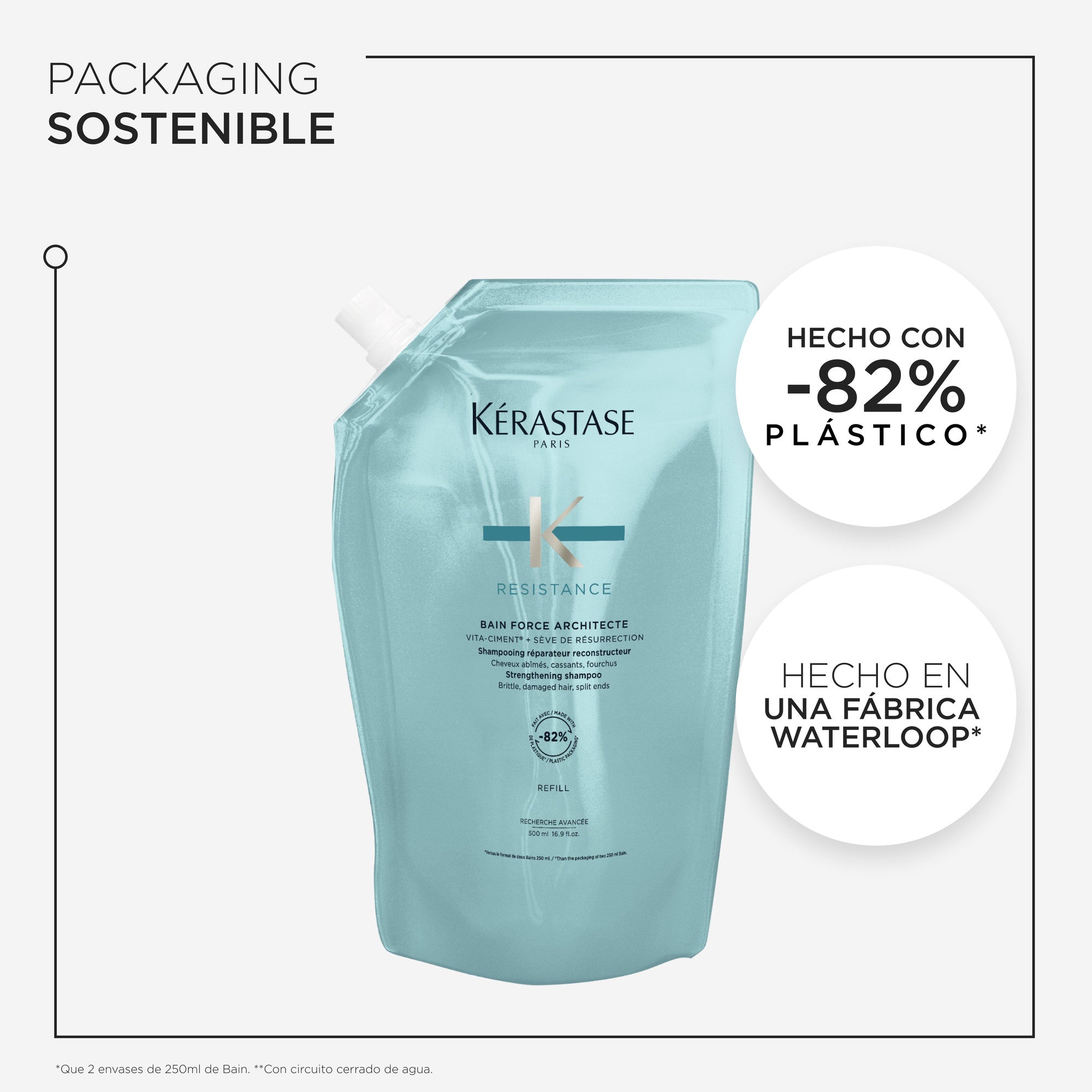 Kérastase Resistance Bain Force Architecte 500ml (Recarga)