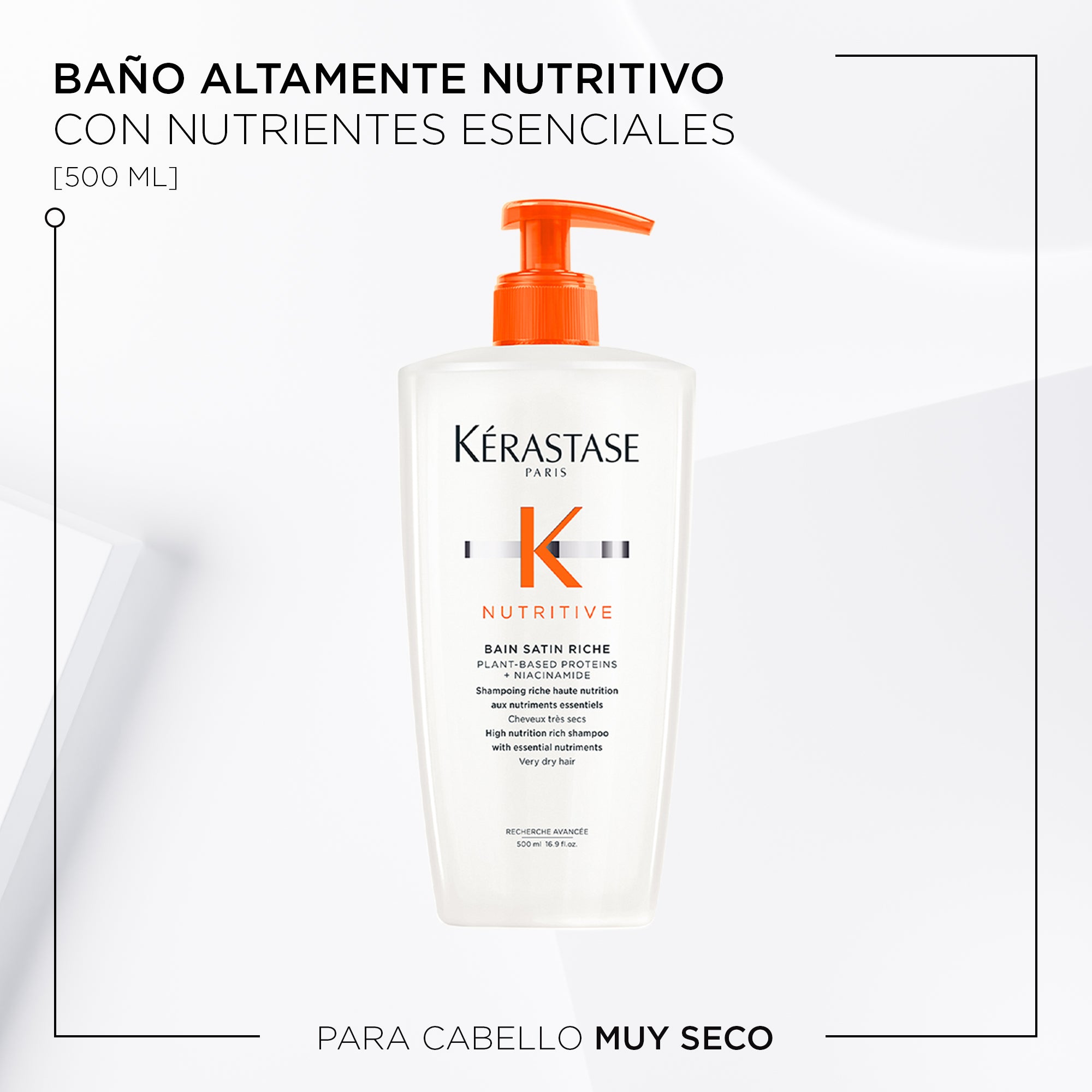 NUTRITIVE REFILL & 500ML Kerastase Recarga Champú 500ml Bain Satin Riche