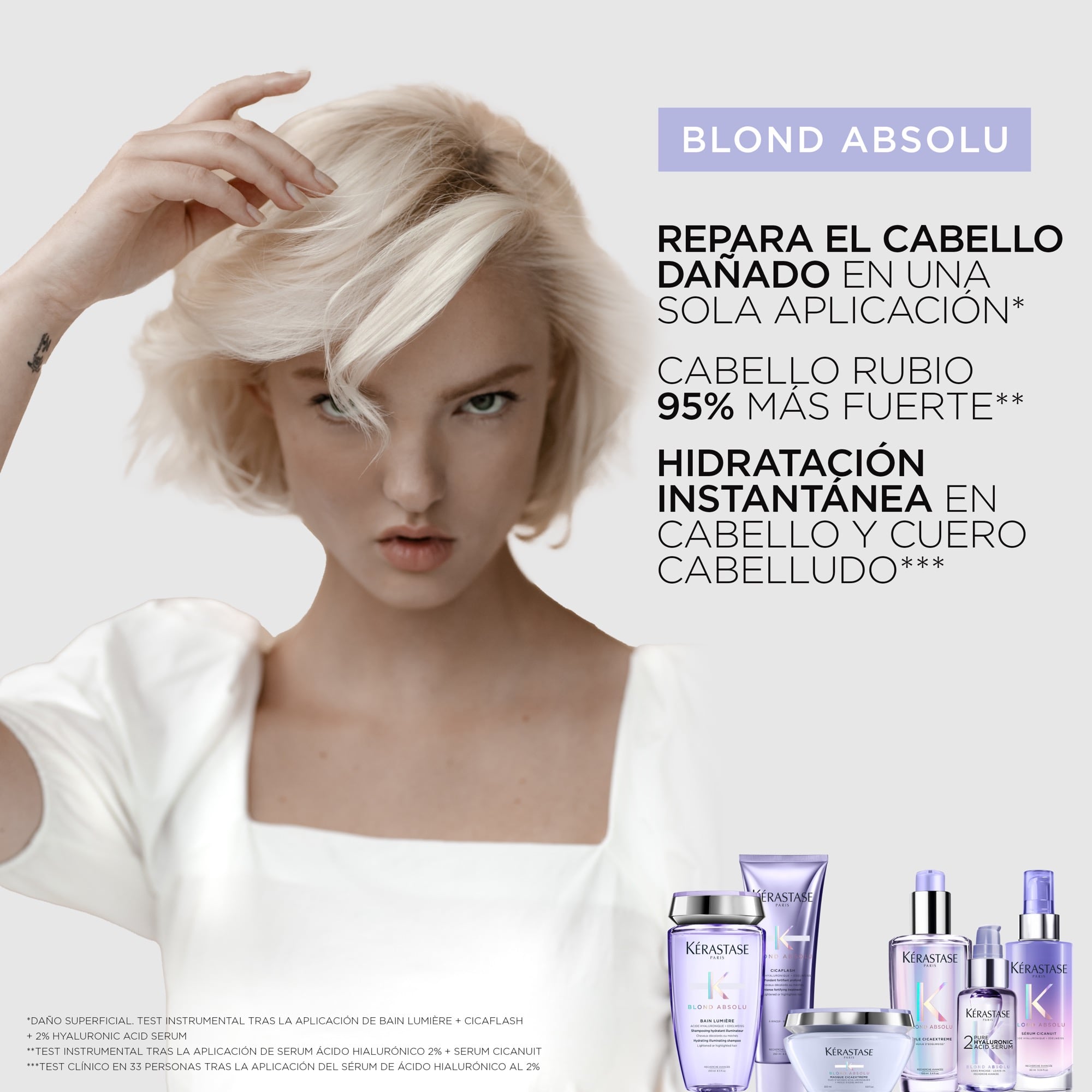 Sérum 2% Ácido Hialurónico Puro 50 ml Kerastase - Blond Absolu