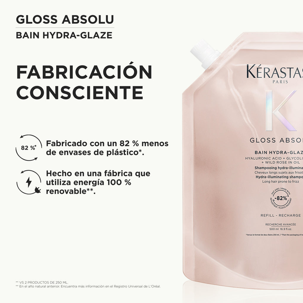 Kérastase Gloss Absolu Bain Hydra-Glaze 500ml (Recarga)