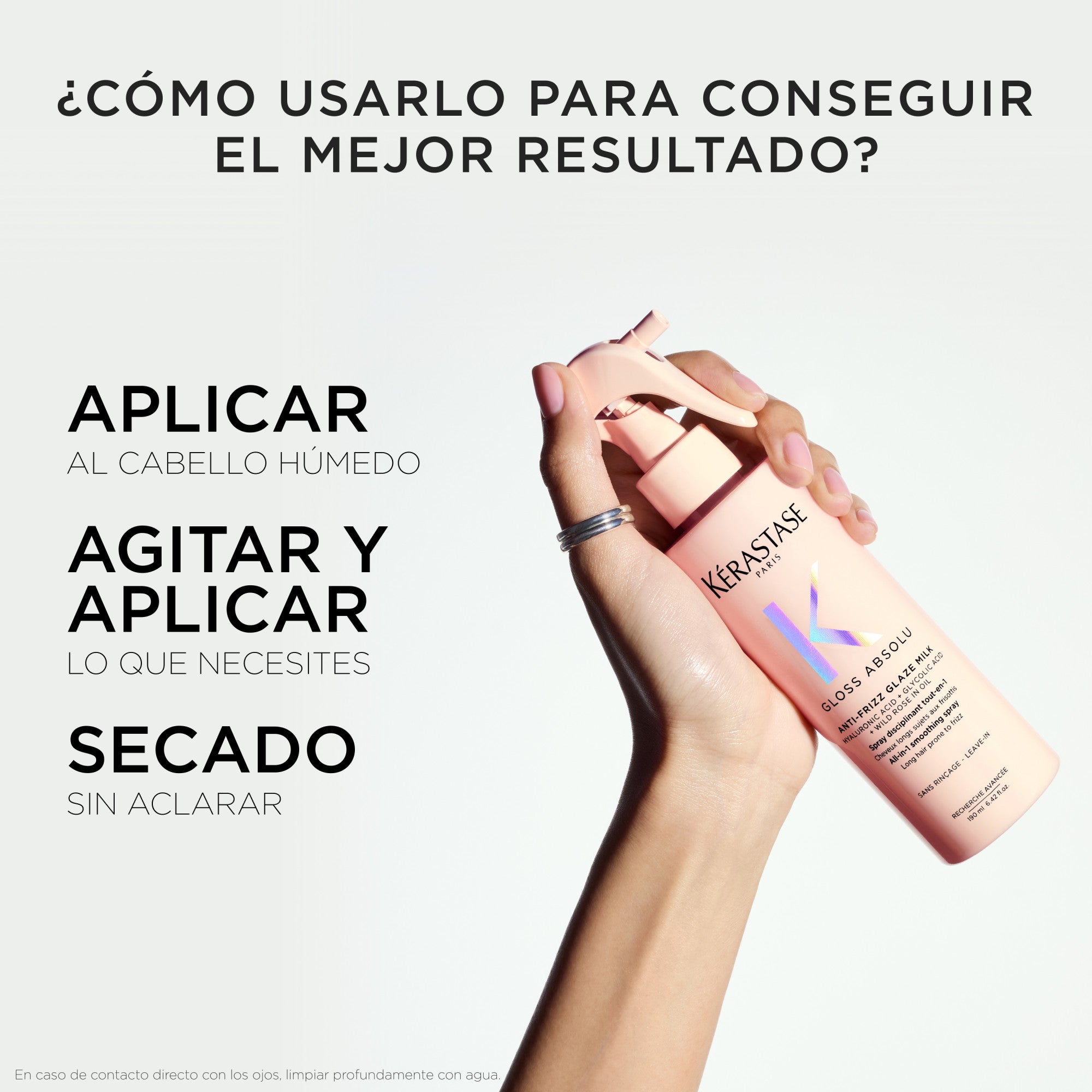 SPRAY  GLOSS ABSOLU ANTI-FRIZZ GLAZE MILK 190ML