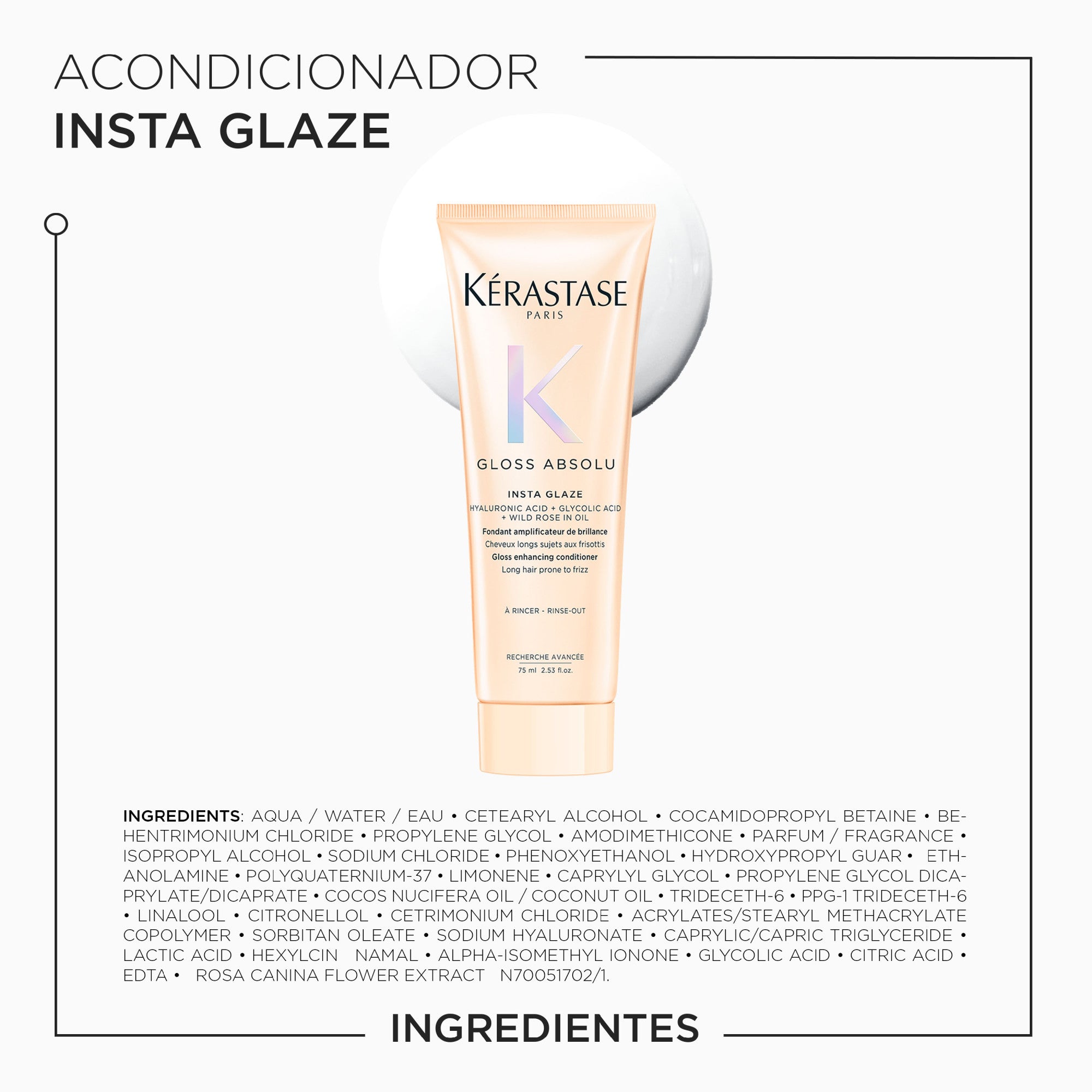 ACONDICIONADOR INSTA GLAZE 75ml Kerastase - Gloss Absolu