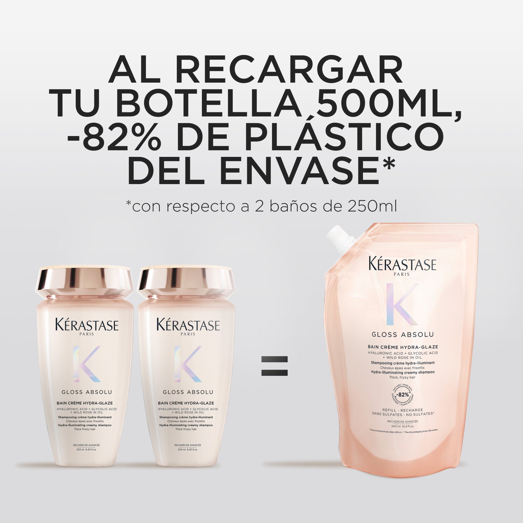 Kérastase Gloss Absolu Creme Bain Crème Hydra-Glaze 500ml (Recarga)