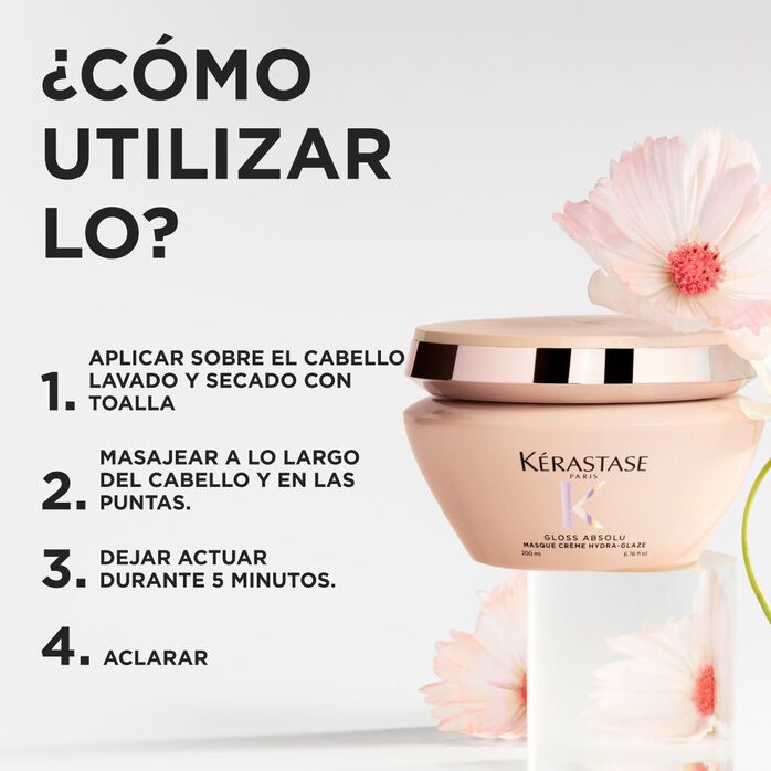 MASQUE CRÈME HYDRA-GLAZE Mascarilla200ml  Kerastase - Gloss Absolu