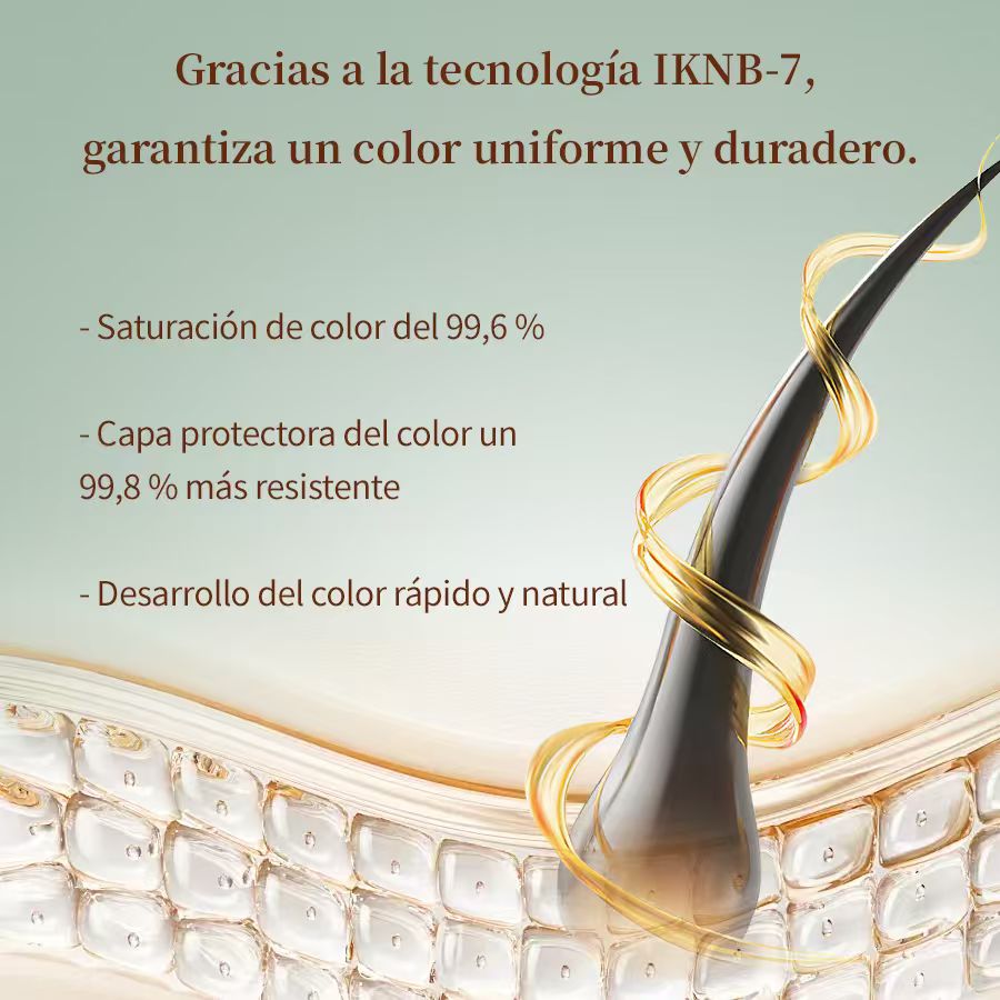 Champú Orgánico Colorante 3 en 1 HERMOSA – Cubre Canas, Aporta Color Natural y Brillo