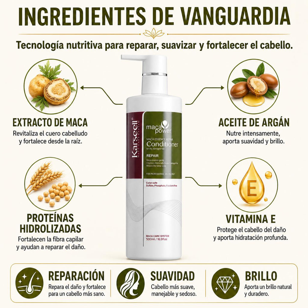 KARSEELL Acondicionador Reparador Maca Essence 500 ml