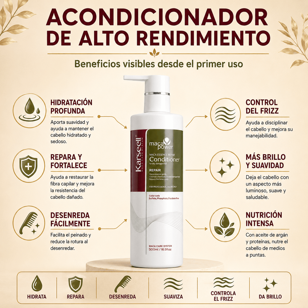 KARSEELL Acondicionador Reparador Maca Essence 500 ml