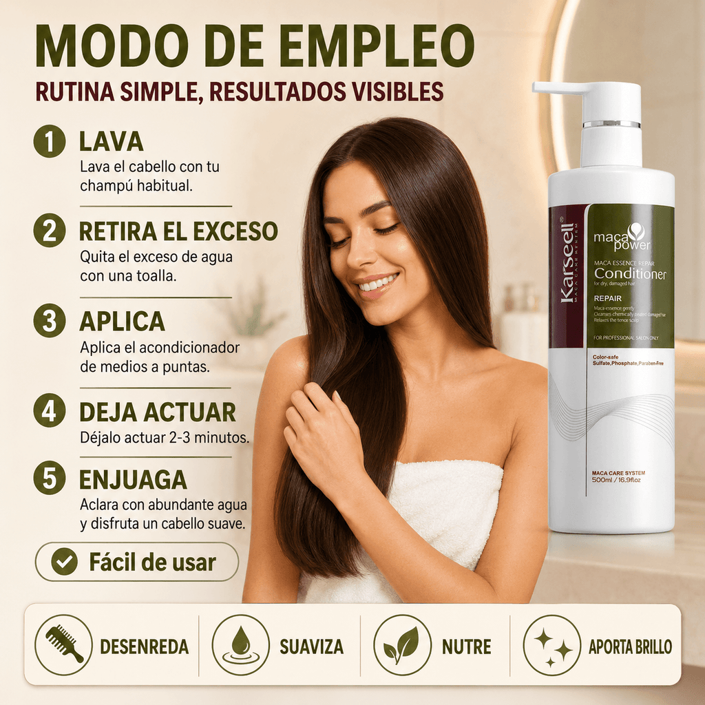 KARSEELL Acondicionador Reparador Maca Essence 500 ml