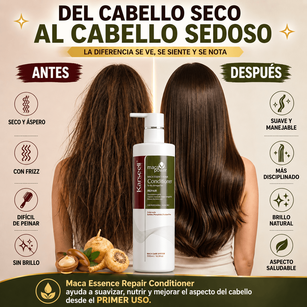 KARSEELL Acondicionador Reparador Maca Essence 500 ml