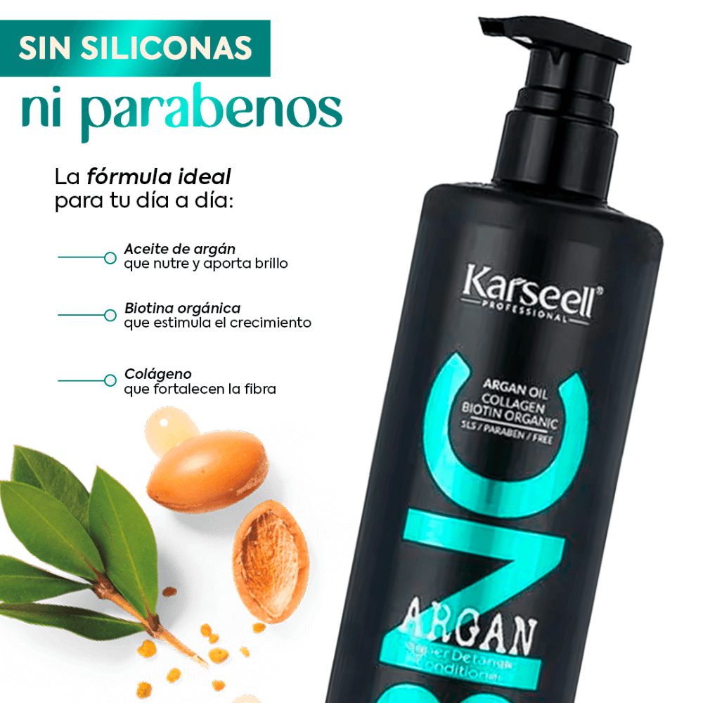 KARSEELL Acondicionador Profesional BNC Aceite de Argán Vitamina E 500 ml