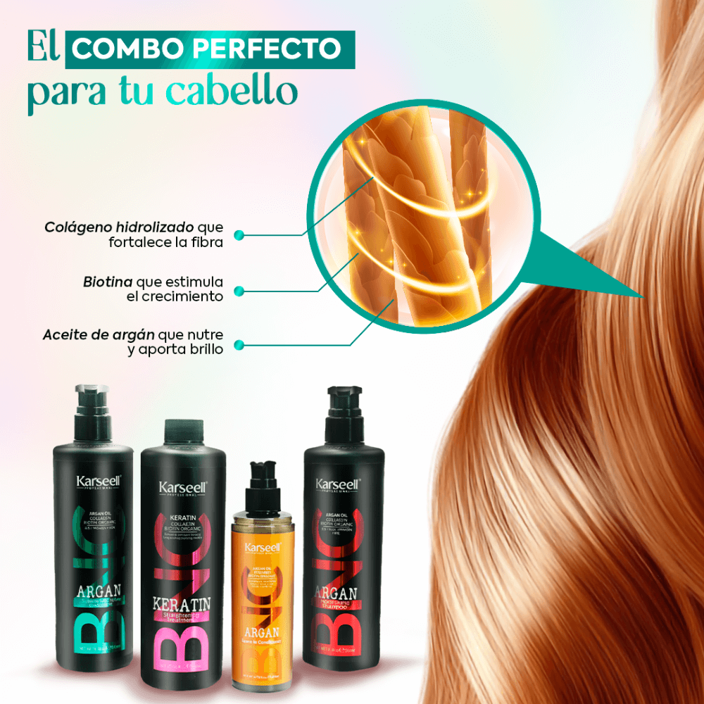 KARSEELL Acondicionador Profesional BNC Aceite de Argán Vitamina E 500 ml