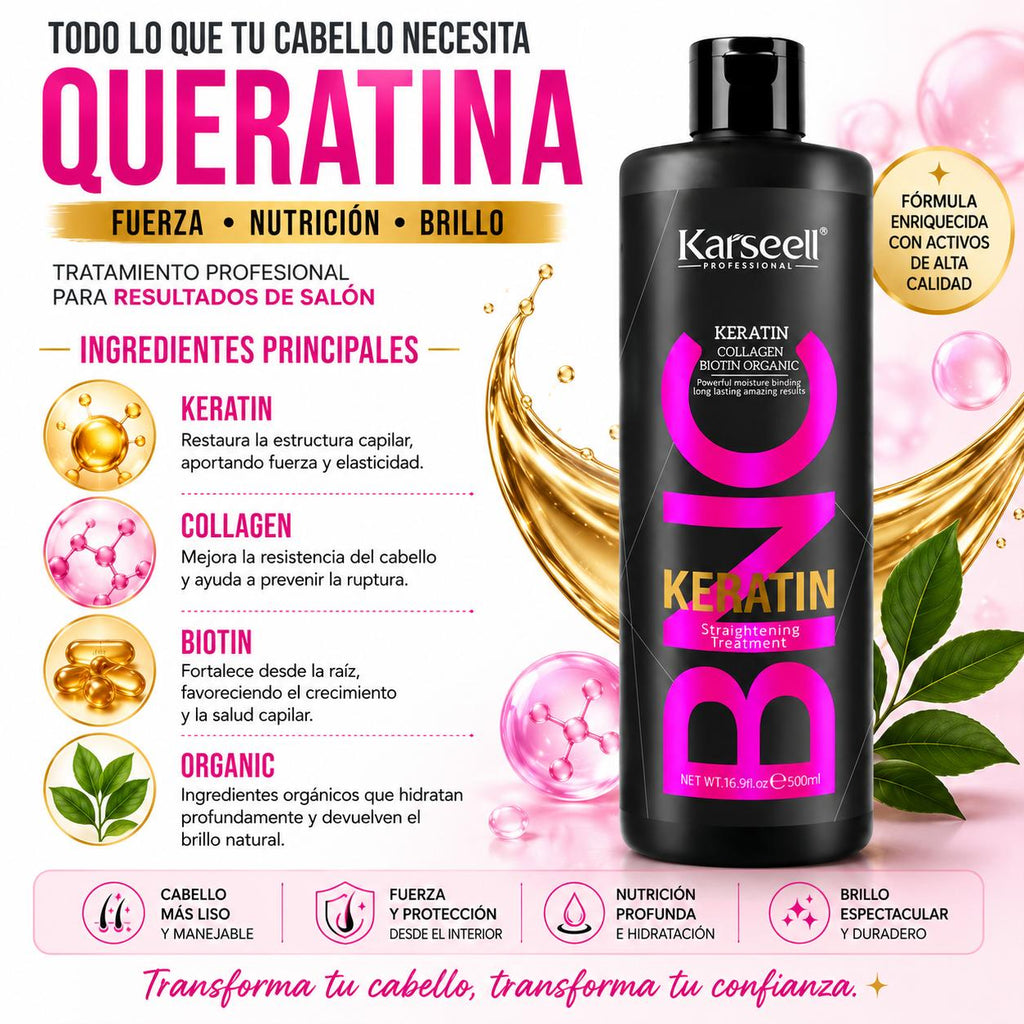 KARSEELL Queratina Alisadora BNC Sin Formol 500 ml