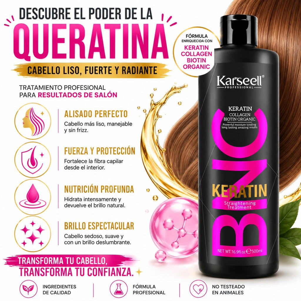 KARSEELL Queratina Alisadora BNC Sin Formol 500 ml
